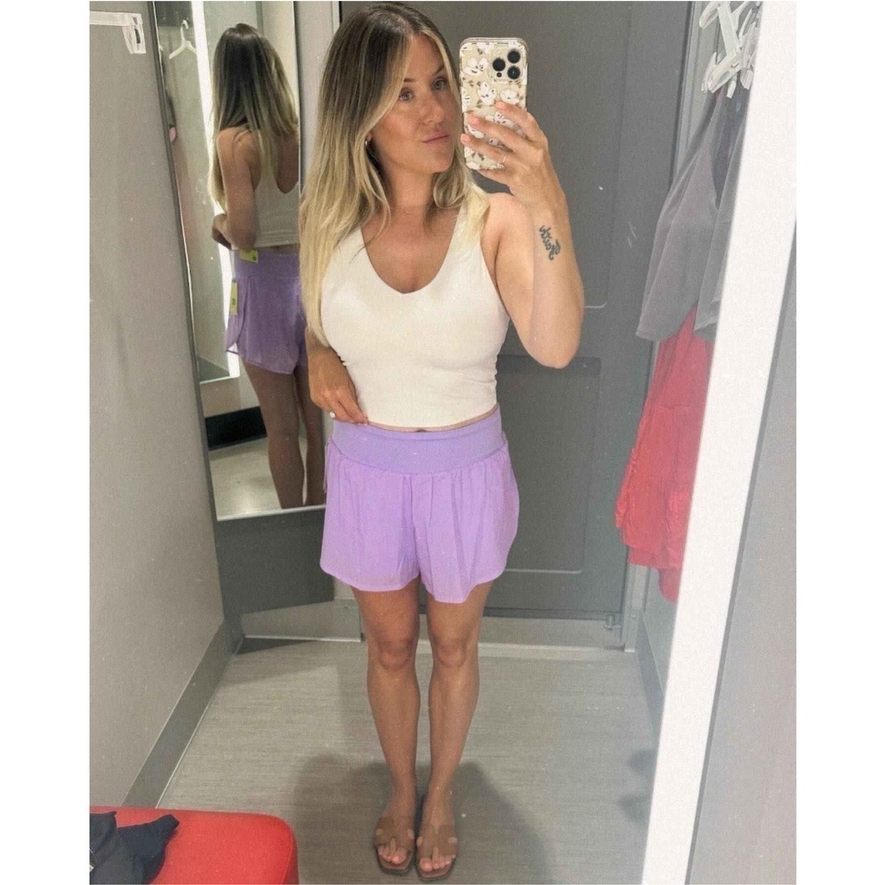Women's Woven High-Rise 2-in-1 Run
Shorts 3" - All In Motion™ Violet new - Picture 8 of 9